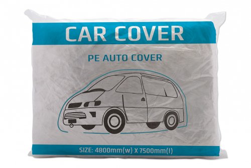 Car cover in plastic, large
