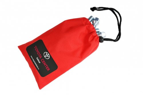 Wheel bolt bag red with print